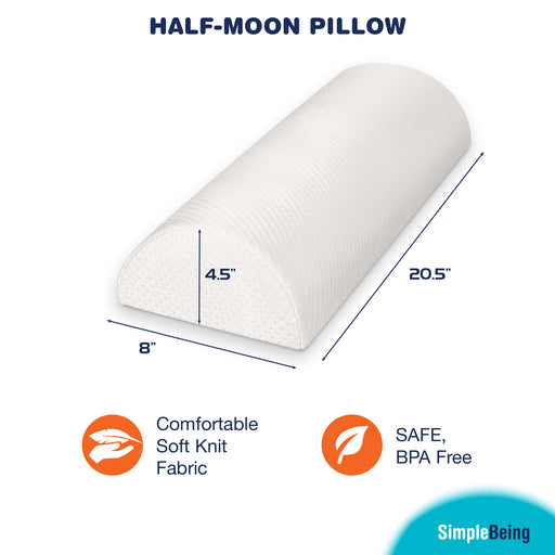 Simple Being Half Moon Bolster Pillow