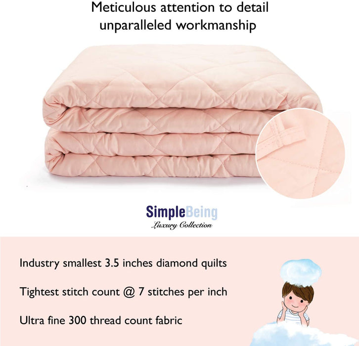 Simple Being Pink 9 Layer Weighted Blankets