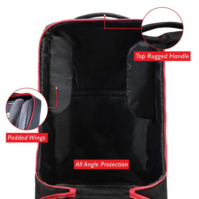 Simple Being Car Seat Travel Bag (Black with Wheels)