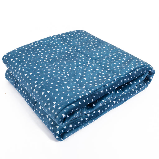Simple Being Blue Plush Weighted Blanket