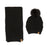 Free Country Scarf Beanie Set for Women (Knit Black)