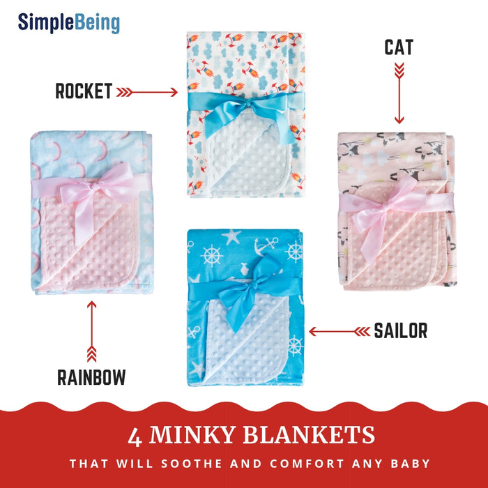 Soft Minky Baby Blanket-SimplyLife Home