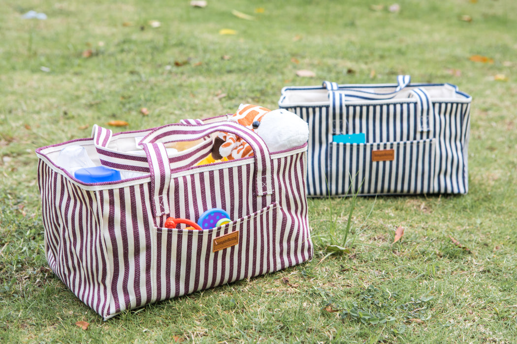 Simple Being Diaper Caddy (Red Stripe)