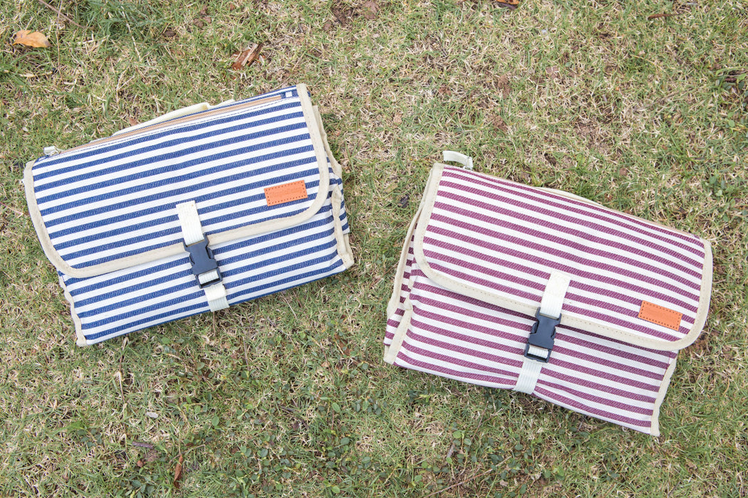 Simple Being Portable Changing Mat (Red Stripe)