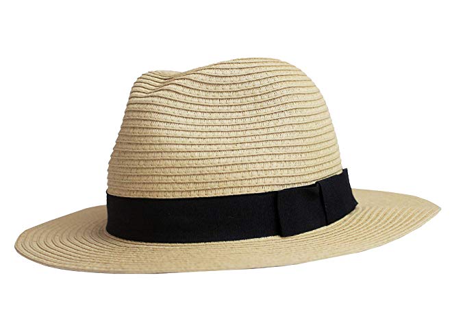 Ultrabraid Panama Hat with Grosgrain Bow Trim-DAYLEE-SimplyLife Home