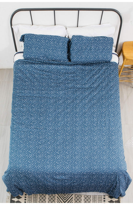 Simple Being Weighted Blanket Duvet Cover - Geometric Triangle/Stripe Blue