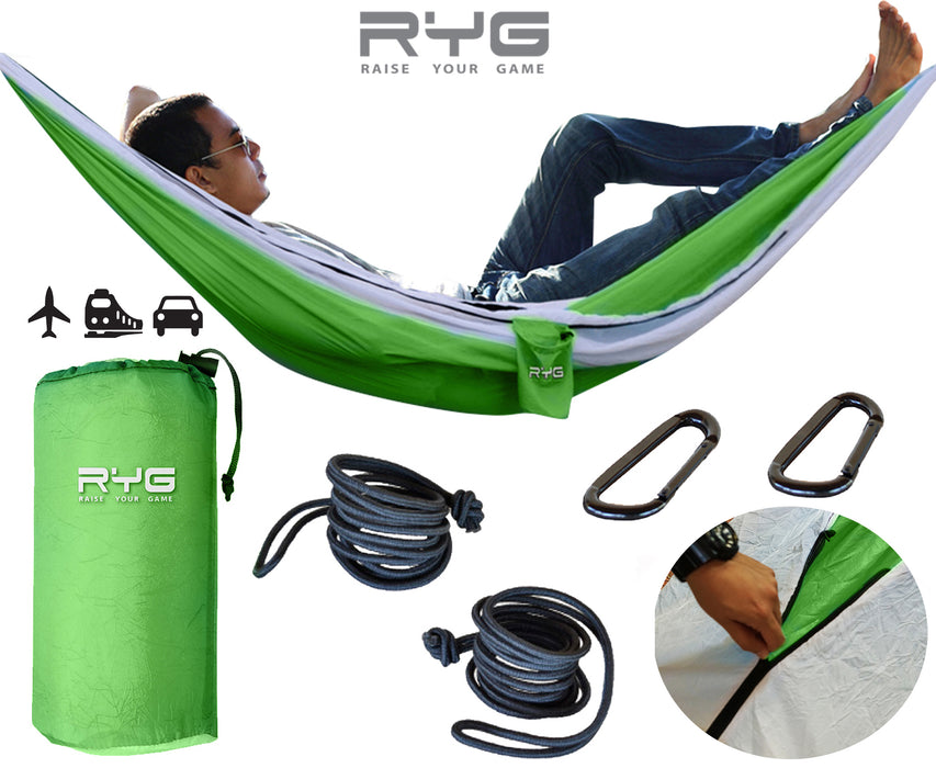 Travel Backpack and Portable Hammock Set (Neon Green)-Raise Your Game-SimplyLife Home