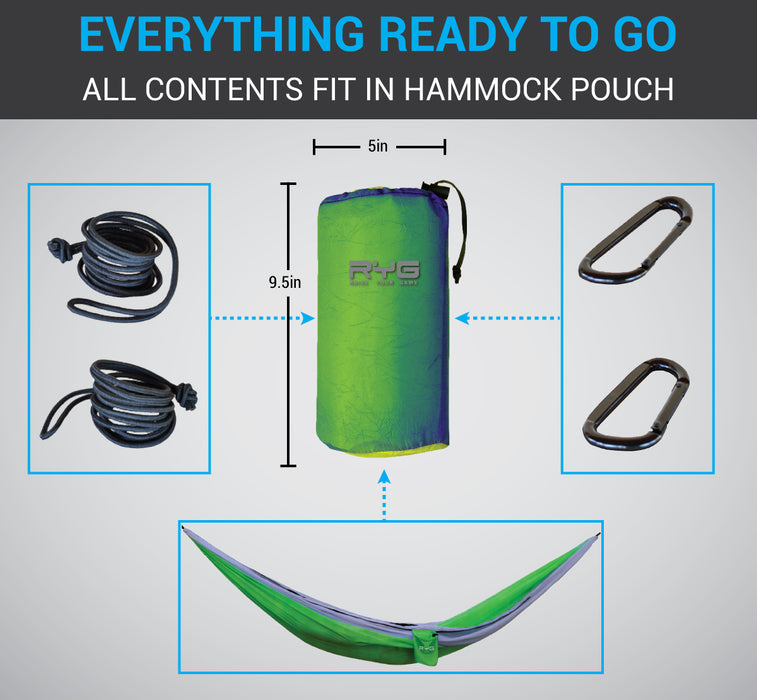 Travel Backpack and Portable Hammock Set (Neon Green)-Raise Your Game-SimplyLife Home