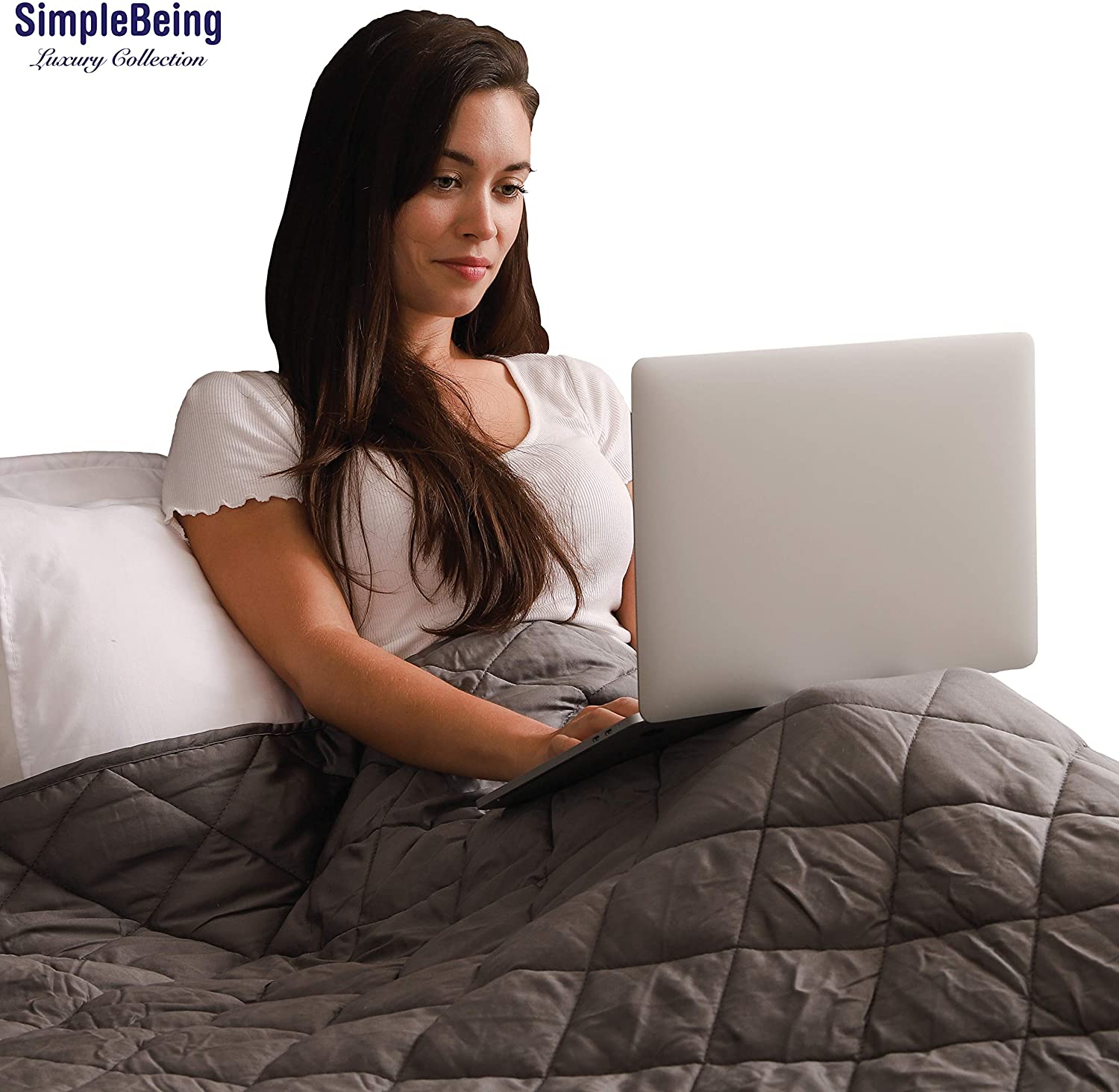 Simple Being Cool Grey 9 Layer Weighted Blankets