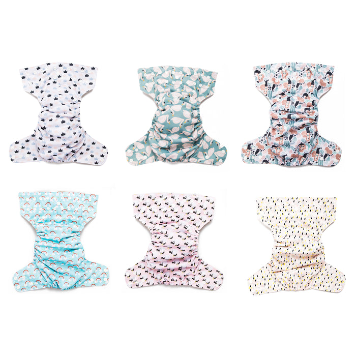 Simple Diaper Simple Being Whimsical Print Unisex Reusable Baby Cloth Diapers ...